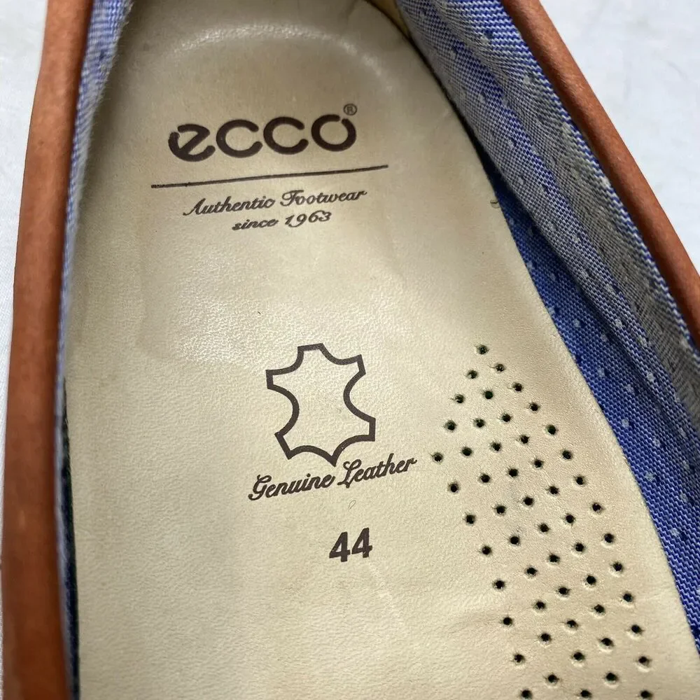 Ecco Men's Summer Moccasin Moc Slip Ons Driving Shoes EU 44 10-10.5 US Picante